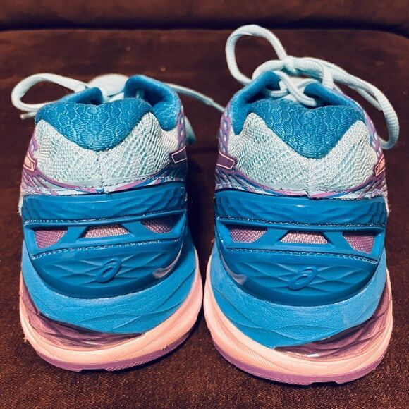 NEW ASICS GEL-Nimbus 18 Methyl Blue Purple White Womens Running Shoes Rare Find - Picture 5 of 16